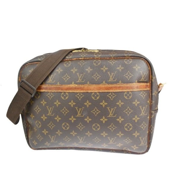 Authentic LOUIS VUITTON Reporter GM Crossbody Shoulder Bag Monogram Leather - Picture 1 of 16